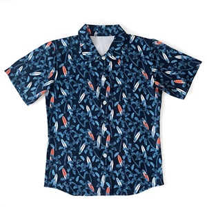 เสื้อฮาวายชายแบบสั่งทำพิเศษ แขนสั้น พิมพ์ลายแบบซับลิเมชั่น ระบายอากาศได้ดี เสื้อเชิ้ตชายหาดแบบลำลองติดกระดุม พร้อมเสื้อ OEM 2025 - Product Image 3