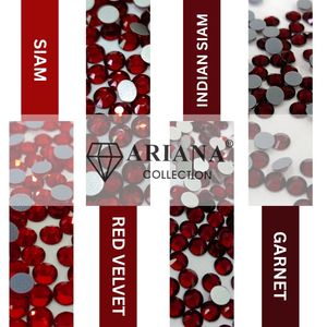Cristales de Cristal de Vidrio Siam Red Velvet Garnet Rhinestone de Alta Calidad al por Mayor para Moda - Product Image 1