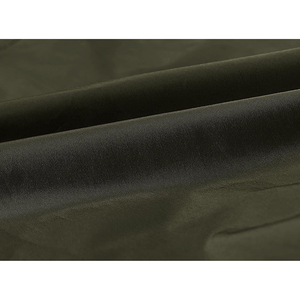 Chaqueta bomber verde oliva para hombre, color sólido, cierre de cremallera, cuello alto, estilo casual, material de poliéster, a prueba de viento, en venta. - Product Image 5