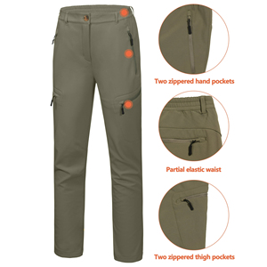 Plus Size Women Softshell <b>Waterproof</b> Polyester Pants Large Cut Sport <b>Trousers</b> Regular Fit Performance Athletic Comfort Outerwear - Product Image 4