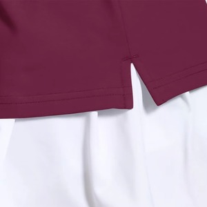 เสื้อโปโลคอวีแขนสั้นผ้าฝ้ายแท้ 100% สไตล์ลำลองใส่สบายสำหรับผู้หญิง - Product Image 5