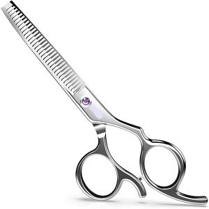Ciseaux professionnels à effiler les cheveux en acier inoxydable, lame tranchante 30 dents, manche long, pour droitiers, outil de coiffure de salon - Product Image 2