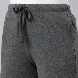Pantalon de sport d'été pour femme en molleton noir et nylon, coupe ample, écologique, personnalisable, marque privée - Product Image 4