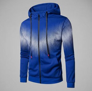 Conjunto de Sudadera con Capucha y Pantalones para Hombre con Logotipo Personalizado, Color Degradado, Tejido de Punto, Ropa Casual de Otoño, Ropa Deportiva para Exteriores - Product Image 3