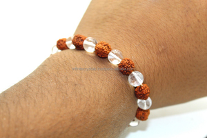 กำไลข้อมือหินควอตซ์ใส,กำไลข้อมือคริสตัลบำบัดคุณภาพสูง - Product Image 2