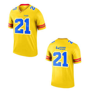 Camiseta de Fútbol Americano de Manga Corta con Diseño Personalizado Multicolor, Sublimación, Camiseta de Fútbol Americano de la Mejor Calidad - Product Image 3