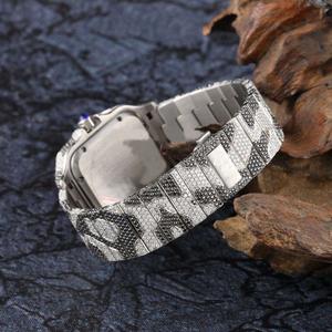 VVS diam Luxury Fully Iced Out Diamond <b>Watch</b> <b>Men</b> Automatic <b>Square</b> Leopard Print Moissanite <b>Watch</b> Hip Hop Jewelry VVS CVD <b>Watch</b> - Product Image 6