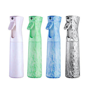 IKZARSA Vaporisateur de coiffure professionnel rechargeable en plastique 300 ml à brume fine, motif marbre vert, haute qualité et durable - Product Image 4