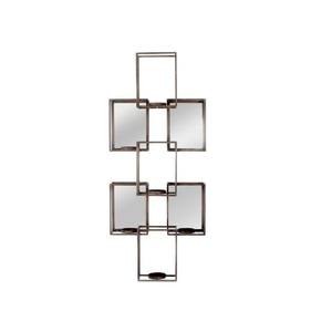 Aplique de pared de metal fundido artesanal, portavelas único de hormigón para decoración de sala de estar, diseño de hojas, arte creativo, decoración moderna para el hogar. - Product Image 4