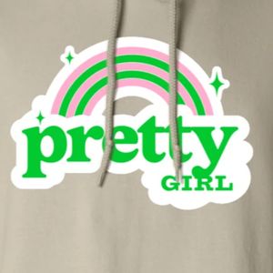 Sudadera con Capucha Gráfica Beige, Suave, de Forro Polar, Manga Larga, Estilo Casual, Moda Urbana, Cálida, para Mujer - Product Image 5