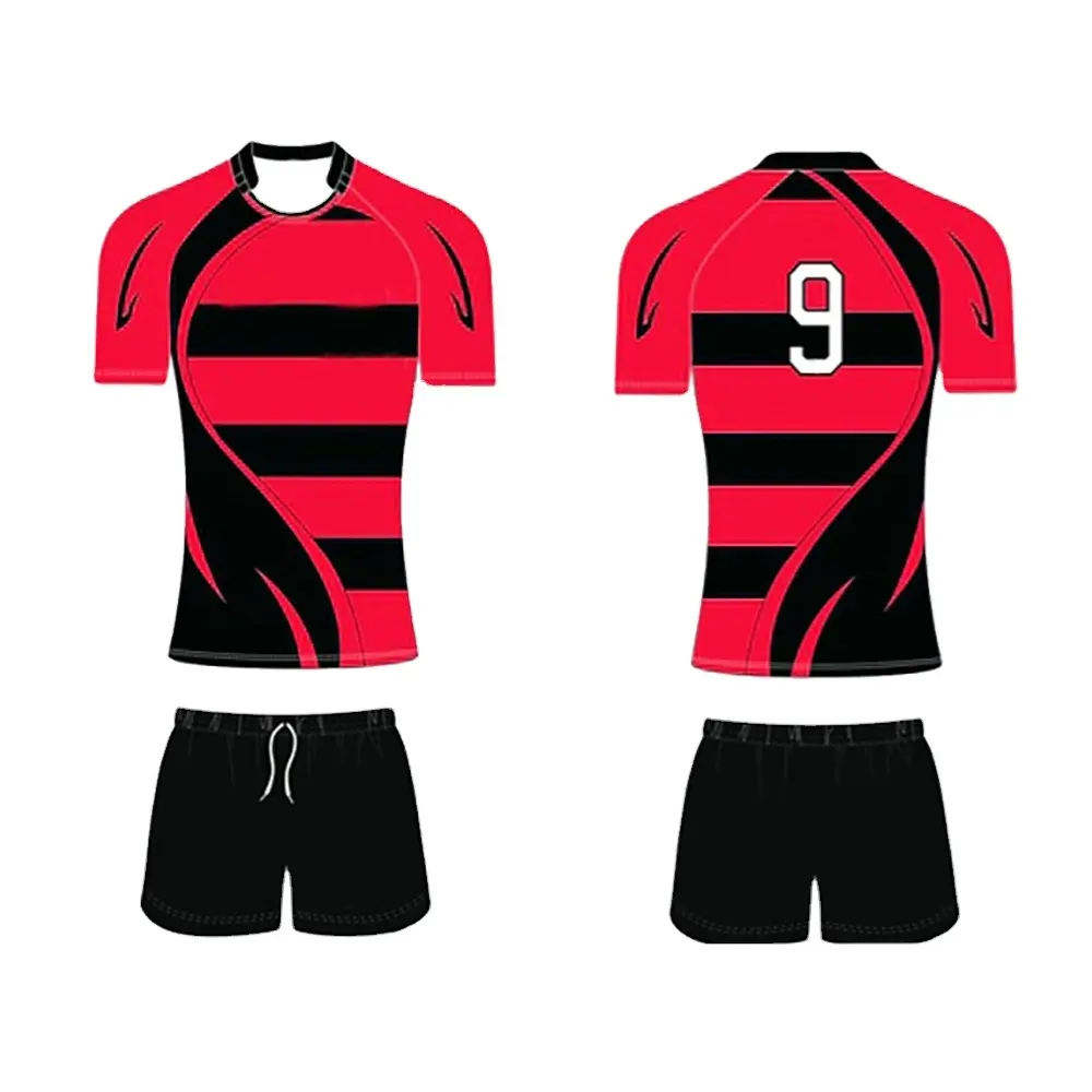 Atest design-uniforme de rugby de manga corta, Camiseta reversible personalizada con sublimación, con logotipo personalizado
