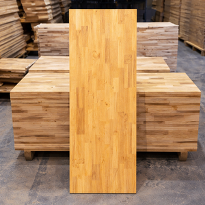 Plan de travail en bois massif sur mesure avec jointure à languettes, bloc de boucher pour cuisine, bureau, table, mobilier, surface lisse, haute qualité - Product Image 1