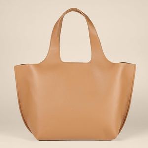 Sac fourre-tout élégant en cuir PU pour femme, grande capacité, design minimaliste, sac à bandoulière avec deux sangles rayées pour le quotidien et le bureau - Product Image 6