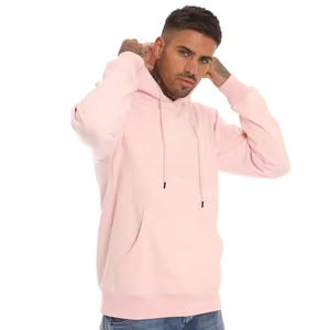 Sweat à capuche pour homme en molleton épais de qualité supérieure, coupe classique, polyester/coton, uni, avec broderie unie - Product Image 6