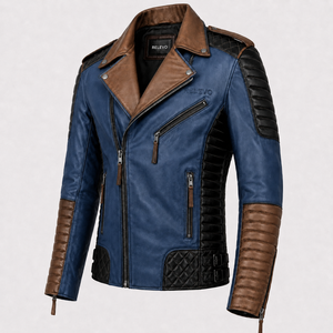 Chaqueta de Motociclista de Cuero Sintético Color Borgoña para Hombre, Corte Ajustado, Cuello Camisero, Cierre de Cremallera, Estilo Biker, Ropa de Abrigo para Otoño - Product Image 4