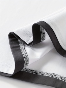 Camiseta Polo Blanca Extra Grande para Hombre, Color Sólido, Corte Holgado, Texturizada, Manga Corta, Cómoda, Informal, de Alta Calidad - Product Image 4