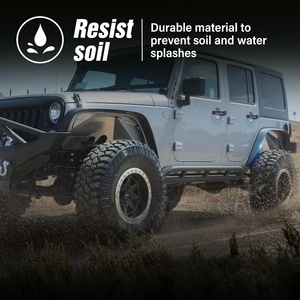 Kit d'extensions d'ailes avant/arrière en acier CZX 4 pièces style plat pour <span class=keywords><strong>Jeep</strong></span> <span class=keywords><strong>Wrangler</strong></span> <span class=keywords><strong>JK</strong></span>/JKU 2007-2018 Unlimited (2/4 portes) tout-terrain robuste 1 - Product Image 4
