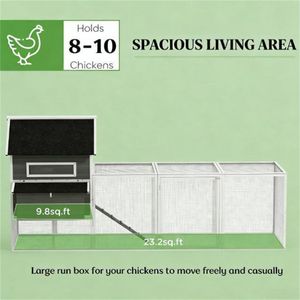 Pollaio in Legno Grigio Scuro, Gabbia per Polli - Product Image 2