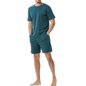 Nouveauté : Ensemble short et t-shirt sportif imprimé pour homme en polyester/coton, coupe ajustée, manches courtes, logo personnalisé OEM - Product Image 5
