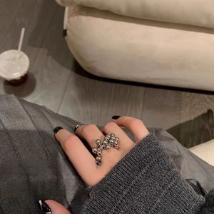 Vintage <b>Jade</b> Gemstone Beaded <b>Ring</b> for Women - Product Image 1