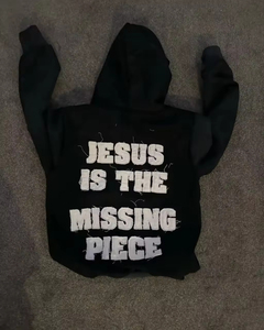 Sudaderas con Capucha para Mujer, Personalizadas con Logotipo, Estampadas, Lavadas al Ácido, con Efecto Desgastado por el Sol, con Pedrería, de Tela Gruesa - Product Image 2