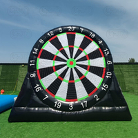 Nouveaux grands jeux de société de fléchettes de football de sports humains gonflables interactifs géants