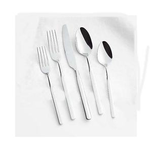 Set de couverts décoratifs en acier inoxydable avec fourchette polie argentée, cuillère et couteau - Product Image 5