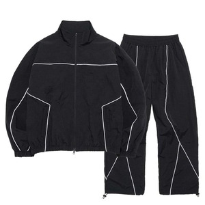 Custom Unisex Nylon Windbreaker Tracksuit Lightweight Oversized Streetwear Two Piece <b>Set</b> - Product Image 4