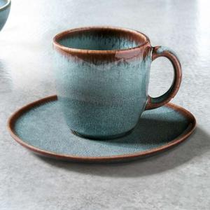 Taza de Cerámica Artesanal con Esmalte Efecto Océano Profundo, Silueta Curva, Asa Ergonómica, Retención Térmica para una Experiencia de Bebida Superior - Product Image 5
