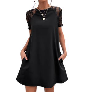 Ensemble jupe et haut pour femme, nouveau design, col rond, coupe ample, respirant, printemps-automne, jupe midi haut de gamme, vente en gros - Product Image 1