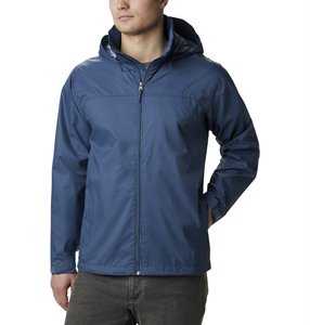 Chaqueta Cortavientos con Capucha para Hombre, Diseño Color Block, Media Cremallera, Manga Larga, Casual, Ligera, para Primavera, Estilo Urbano, Rosa y Verde Menta - Product Image 4