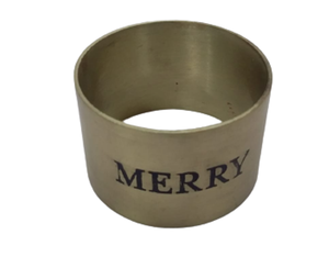 Anillo de Servilleta Navideño Dorado Metálico, Decorativo, para Mesa, con Acabado Dorado, para Mesa de Comedor, Bodas y Fiestas - Product Image 1