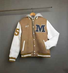 Blouson universitaire American City Champions pour homme avec écussons en chenille, modèle 2026, tailles unisexes - Product Image 3