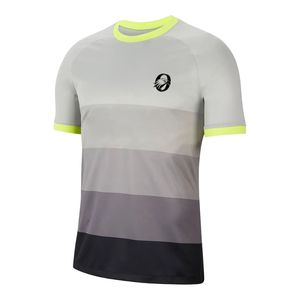 เสื้อฟุตบอลผู้ชายสีขาวเทา แบบซับลิเมชั่น แขนสั้น โพลีเอสเตอร์ สำหรับทีมกีฬา ฝึกซ้อม แข่งขัน ชุดกีฬา - Product Image 1