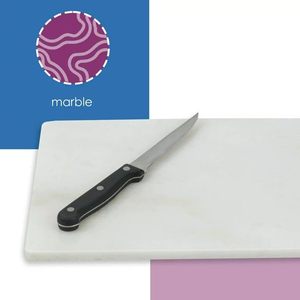 เขียงหินอ่อนยุคหินสำหรับสับโต๊ะในครัวและเคาน์เตอร์ทำอาหารทนทานน้ำหนักเบาปลอดภัยทำความสะอาดง่าย - Product Image 4