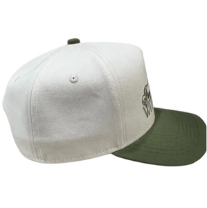 Casquettes de baseball rétro personnalisées pour mariage, respirantes, imperméables, brodées en cursive, à deux tons olive, unisexes, pour invités de fête - Product Image 2