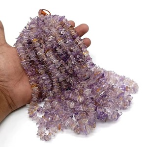 Perles de pierre gemme en améthyste naturelle lisse, taille 5mm 6mm, en vrac, prix de gros pour la fabrication de bijoux et de bracelets - Product Image 1