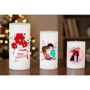 Velas Decorativas ARTWORK PILLAR CANDLES, Opción de Decoración para el Hogar, Bodas, Navidad, Pascua, Cumpleaños y San Valentín - Product Image 4