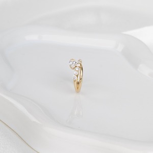 14K Yellow <b>Gold</b> 1 Carat Pear Lab Diamond <b>Ring</b> <b>Set</b> Curved Wedding Band Bridal <b>Set</b> Elegant Engagement <b>Ring</b> for Women - Product Image 3
