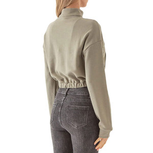 New Arrival High Quality Eco-Friendly Custom Design Embroidery Badge Fleece <b>Polyester</b>/Cotton 220g Casual Women's <b>Hoodie</b> Quarter - Product Image 4