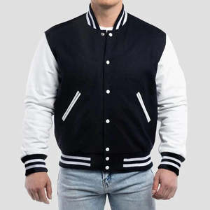Vintage Letterman Custom Latest Designs <b>Long</b> Sleeve Spring Casual Woven Solid Plain Blank Varsity <b>Jacket</b> - Product Image 1