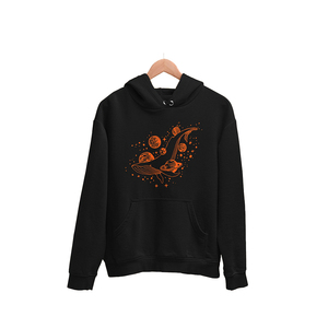 Sweat-shirt à capuche unisexe noir avec poche avant, coupe classique, vêtement décontracté d'hiver, 100% coton French Terry, coupe-vent, imperméable - Product Image 6
