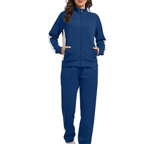 Ensemble de survêtement décontracté pour femme, coupe-vent, à capuche, avec perles, écologique, manches longues, léger, couleur unie, pour l'automne - Product Image 4