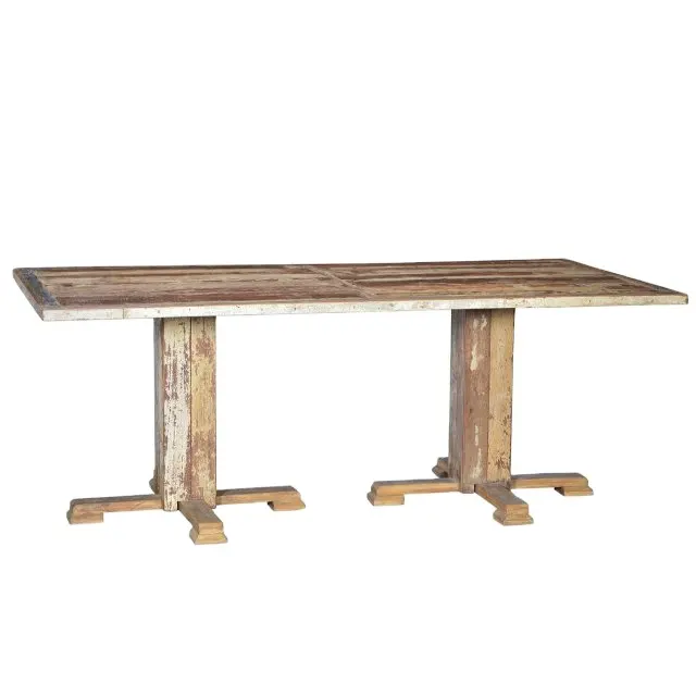 Mesa de jantar com cadeiras em madeira maciça, design tradicional europeu, mesa de jantar esculpida em madeira