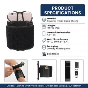 Brazalete Deportivo para Teléfono con Rotación de 360 Grados, Desmontable, de Silicona, Universal para iPhone y <span class=keywords><strong>Samsung</strong></span>, para Gimnasio, Fitness y Jogging - Product Image 2