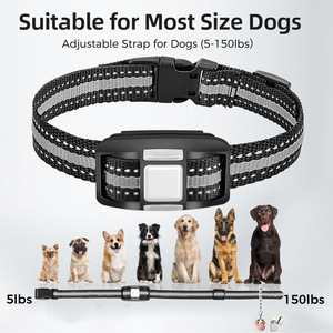 Collier de dressage pour chien à télécommande, dispositif anti-aboiement longue portée, affichage numérique intelligent, mode vibration - Product Image 4