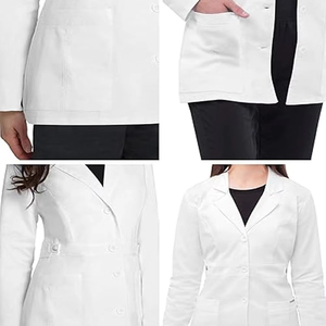 Blouse de laboratoire à manches longues pour femme, blouses blanches, produits de laboratoire pour salon de beauté, enseignante, infirmière, pharmacie - Product Image 3