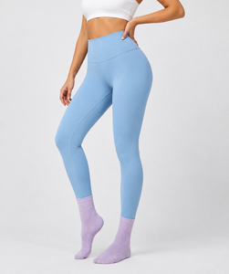 Legging Yaga pour femme, taille haute, effet ventre plat, compression, pantalon de yoga, doux, extensible, athlétique, pour la gym et le sport - Product Image 4