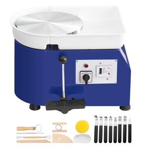 Tornio per Ceramica da 350W 11 Pollici per Adulti e Principianti, Velocità Regolabile 0-300 RPM, Controllo a Pedale e Maniglia, Ruota per Ceramica e Smalto - Product Image 1