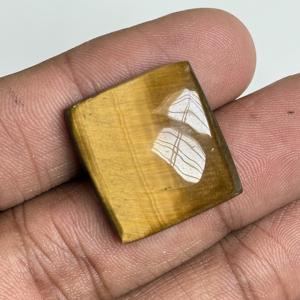 Cabochon en œil de tigre jaune naturel, pierre précieuse polie, forme ovale et irrégulière, haute qualité, pierre de créateur pour la fabrication de bijoux - Product Image 5
